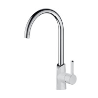 Кухонный смеситель Aquasanita Sabia Grace 5523JG Glossy White 700 Хром