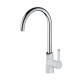 Кухонний змішувач Aquasanita Sabia Grace 5523JG Glossy White 700 Хром