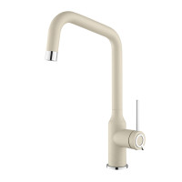 Кухонний кам'яний змішувач Aquasanita UNUS 5033 Silica 111 Бежевий