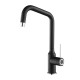Кухонный каменный смеситель Aquasanita UNUS 5033 Black metallic 601 Черный маталлик