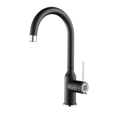 Кухонный каменный смеситель Aquasanita VIDE 5023 Black metallic 601 Черный маталлик