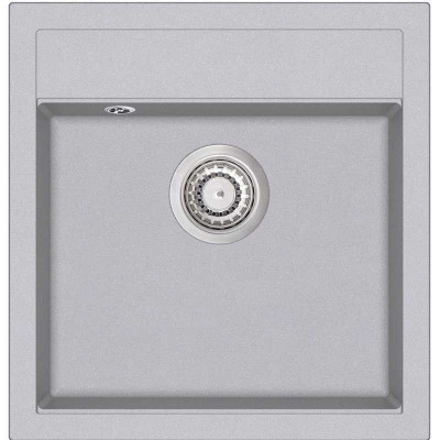 Кам'яна кухонна мийка Aquasanita Tesa SQT100 W Light Grey 221 Світло-сірий