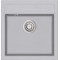 Каменная кухонная мойка Aquasanita Tesa SQT100 W Light Grey 221 Светло-серый