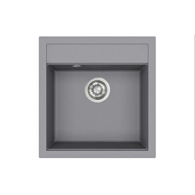 Кам'яна кухонна мийка Aquasanita Tesa SQT100 W Alumetallic 202 Сірий металік