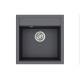 Каменная кухонная мойка Aquasanita Tesa SQT100 W Graphite 222 Графит