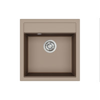 Каменная кухонная мойка Aquasanita Tesa SQT100 W Warm Mocha 114 Коричневый