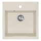 Каменная кухонная мойка Aquasanita Tesa SQT100W Blanched almond 113 Бежевый