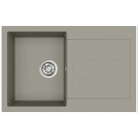 Каменная кухонная мойка Aquasanita Tesa SQT101 W Argent 220 Теплый бетон