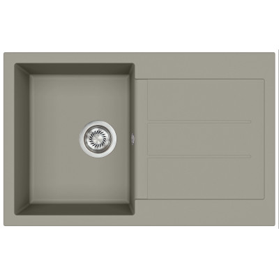 Каменная кухонная мойка Aquasanita Tesa SQT101 W Argent 220 Теплый бетон