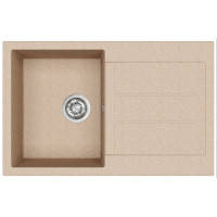 Каменная кухонная мойка Aquasanita Tesa SQT101 W Beige 110 Бежевый
