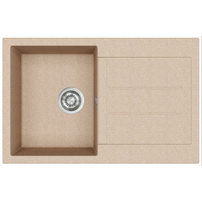Каменная кухонная мойка Aquasanita Tesa SQT101 W Beige 110 Бежевый