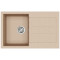 Каменная кухонная мойка Aquasanita Tesa SQT101 W Beige 110 Бежевый