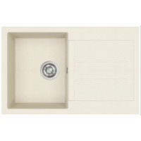 Каменная кухонная мойка Aquasanita Tesa SQT101W Blanched almond 113 Миндаль