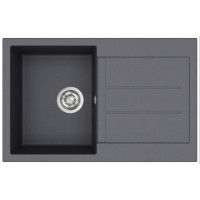 Кам'яна кухонна мийка Aquasanita Tesa SQT101 W Graphite 222 Графіт