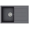 Каменная кухонная мойка Aquasanita Tesa SQT101 W Graphite 222 Графит