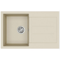 Каменная кухонная мойка Aquasanita Tesa SQT101 W Silica 111 Бежевый