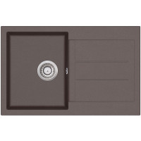 Каменная кухонная мойка Aquasanita Tesa SQT101 W Cerrus 120 Темно-коричневый