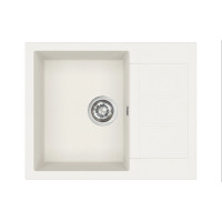 Каменная кухонная мойка Aquasanita Tesa SQT102 W Alba 710 Белый