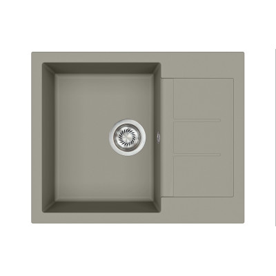 Кам'яна кухонна мийка Aquasanita Tesa SQT102 W Argent 220 Теплий бетон
