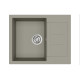 Кам'яна кухонна мийка Aquasanita Tesa SQT102 W Argent 220 Теплий бетон