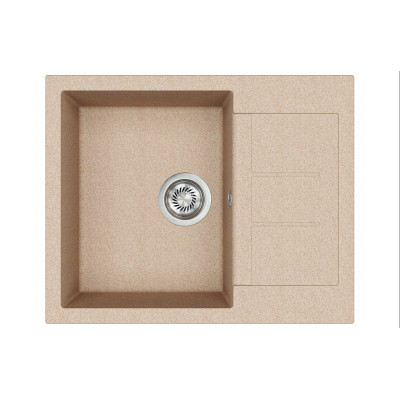 Каменная кухонная мойка Aquasanita Tesa SQT102 W Beige 110 Бежевый