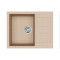 Каменная кухонная мойка Aquasanita Tesa SQT102 W Beige 110 Бежевый