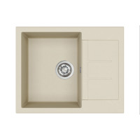 Каменная кухонная мойка Aquasanita Tesa SQT102 W Silica 111 Бежевый