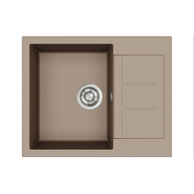 Каменная кухонная мойка Aquasanita Tesa SQT102 W Warm Mocha 114 Коричневый