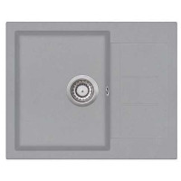 Каменная кухонная мойка Aquasanita Tesa SQT102 W Light Grey 221 Светло-серый