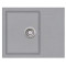 Кам'яна кухонна мийка Aquasanita Tesa SQT102 W Light Grey 221 Світло-сірий