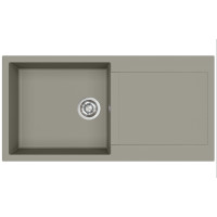 Кам'яна кухонна мийка Aquasanita Tesa Plus SQT104 Argent 220 Теплий бетон