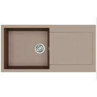 Кам'яна кухонна мийка Aquasanita Tesa Plus SQT104 Warm Mocha 114 Коричневий