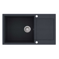 Каменная кухонная мойка Aquasanita Tesa Plus SQT104 Graphite 222 Графит
