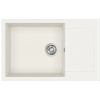 Каменная кухонная мойка Aquasanita Tesa Plus SQT105 Alba 710 Белый