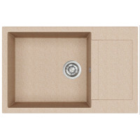 Каменная кухонная мойка Aquasanita Tesa Plus SQT105 Beige 110 Бежевый