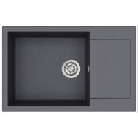 Кам'яна кухонна мийка Aquasanita Tesa Plus SQT105 Graphite 222 Графіт