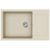 Каменная кухонная мойка Aquasanita Tesa Plus SQT105 Silica 111 Бежевый