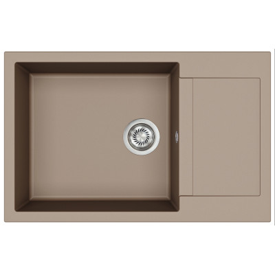Каменная кухонная мойка Aquasanita Tesa Plus SQT105 Warm Mocha 114 Коричневый
