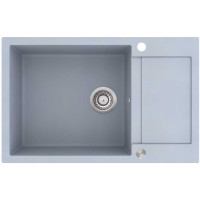 Каменная кухонная мойка Aquasanita Tesa Plus SQT105 Light Grey 221 Светло-серый