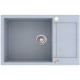 Кам'яна кухонна мийка Aquasanita Tesa Plus SQT105 Light Grey 221 Світло-сірий