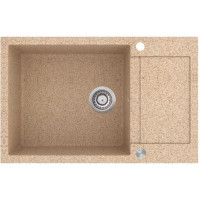 Каменная кухонная мойка Aquasanita Tesa Plus SQT105 Ora 112 Песочный