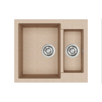 Каменная кухонная мойка Aquasanita Tesa SQT150W Beige 110 Бежевый