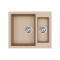 Каменная кухонная мойка Aquasanita Tesa SQT150W Beige 110 Бежевый