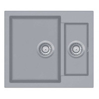 Каменная кухонная мойка Aquasanita Tesa SQT150W Light Grey 221 Светло-серый