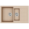 Каменная кухонная мойка Aquasanita Tesa SQT151W Beige 110 Бежевый