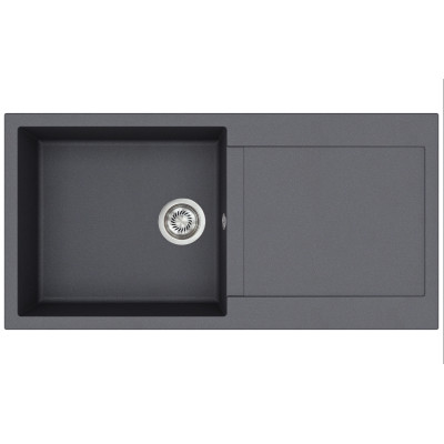 Каменная кухонная мойка Aquasanita Tesa Plus SQT103 Graphite 222 Графит