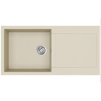 Каменная кухонная мойка Aquasanita Tesa Plus SQT103 Silica 111 Бежевый