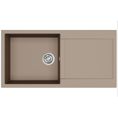 Каменная кухонная мойка Aquasanita Tesa Plus SQT103 Warm Mocha 114 Коричневый