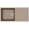 Каменная кухонная мойка Aquasanita Tesa Plus SQT103 Warm Mocha 114 Коричневый