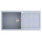 Кам'яна кухонна мийка Aquasanita Tesa Plus SQT103 Light Grey 221 Світло-сірий